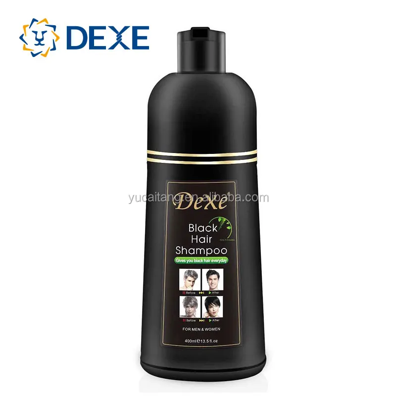 DEXE of Herbal Noni Black Hair Shampoo Color Dye Cream Form Ammonia Free & PPD Free Healthy for Men Women Hair Scalp Home Salon