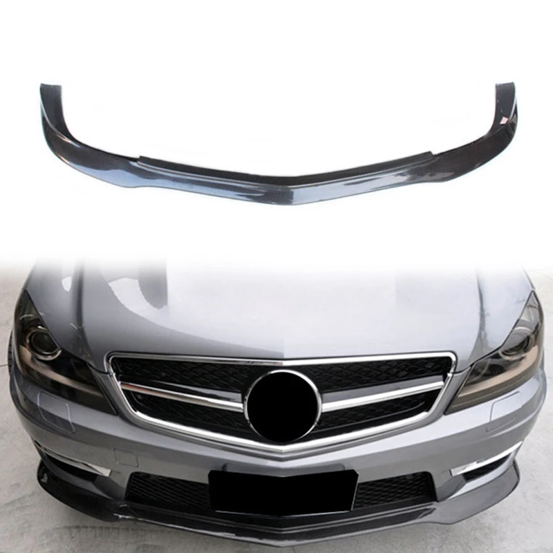 Amg Style Body Kit Carbon Fiber Fibre Front Bumper Lip Splitter Fits ...