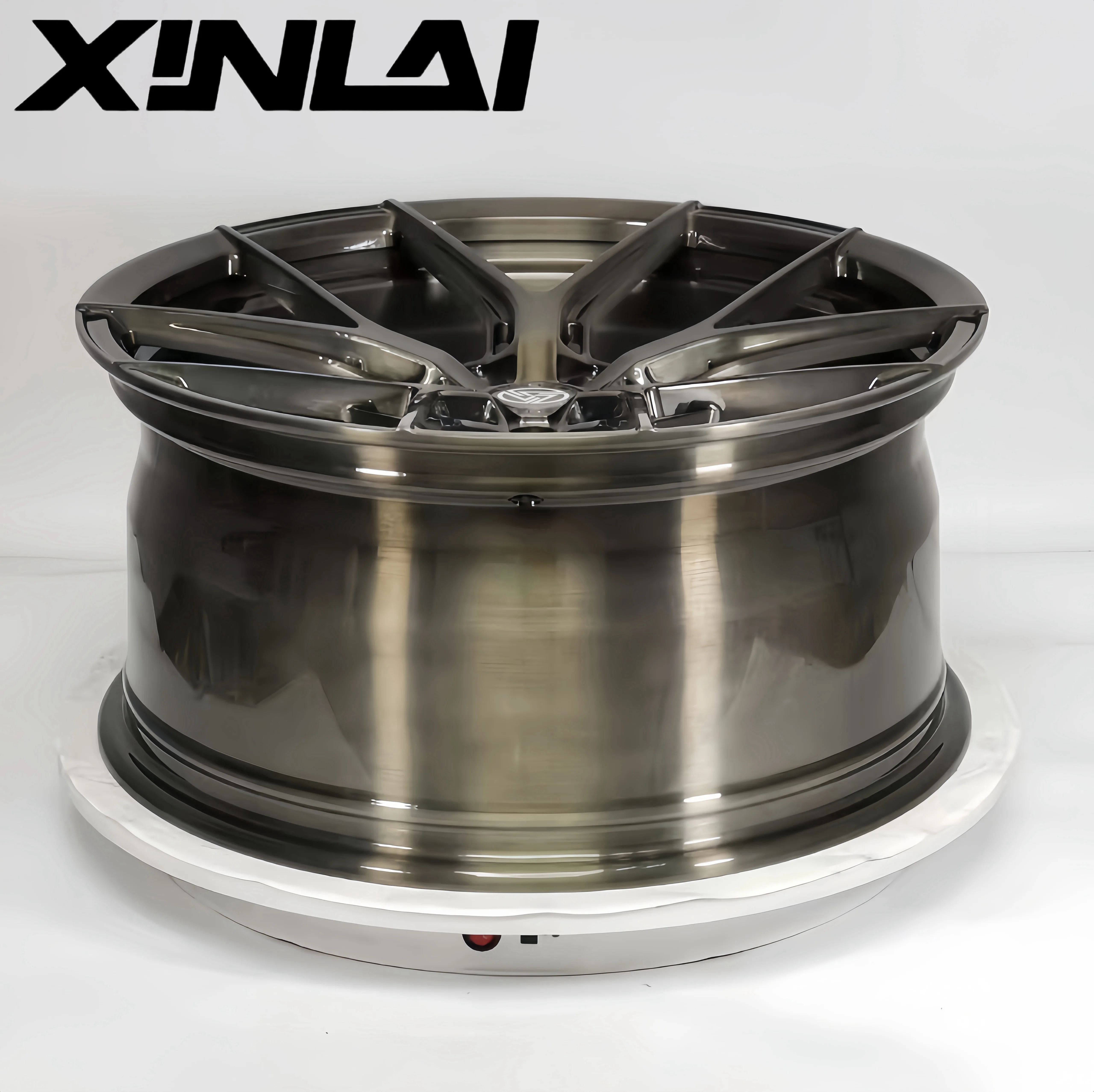 XINL Custom Foeged Deep Concave Brushed Bronze Wheel 5x120 5x112 5x114.3 1-piece Forged Wheels 17 18 19 20 21 22 23 Inch Rims - Image 3