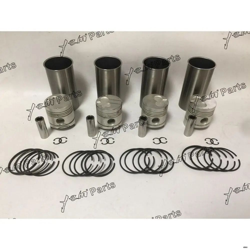 Cylinder Liner Kit With Piston Rings Set Cylinder Sleeve For Isuzu C221 Aftermarket Spare Parts