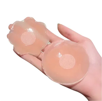 hot selling Silicone Nipple Cover Reusable Nipple Pasties Adhesive Silicone Invisible Skin Nipple Stickers breast covers