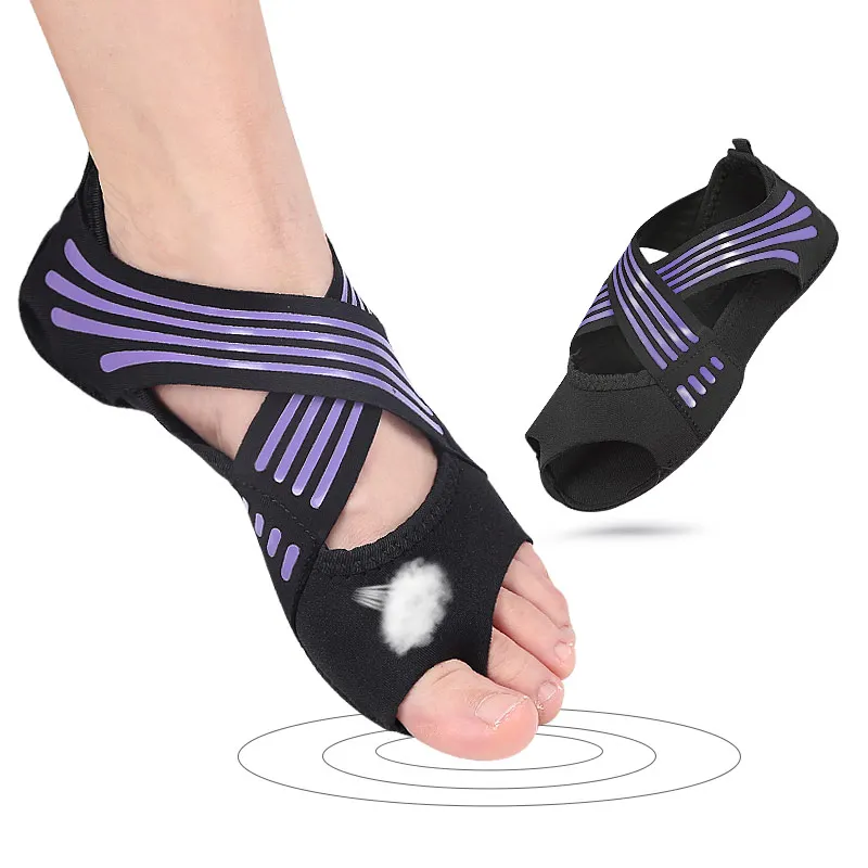 Non Slip Yoga Socks For Women - Toeless Grip Socks For Pilates, Barre & Ballet