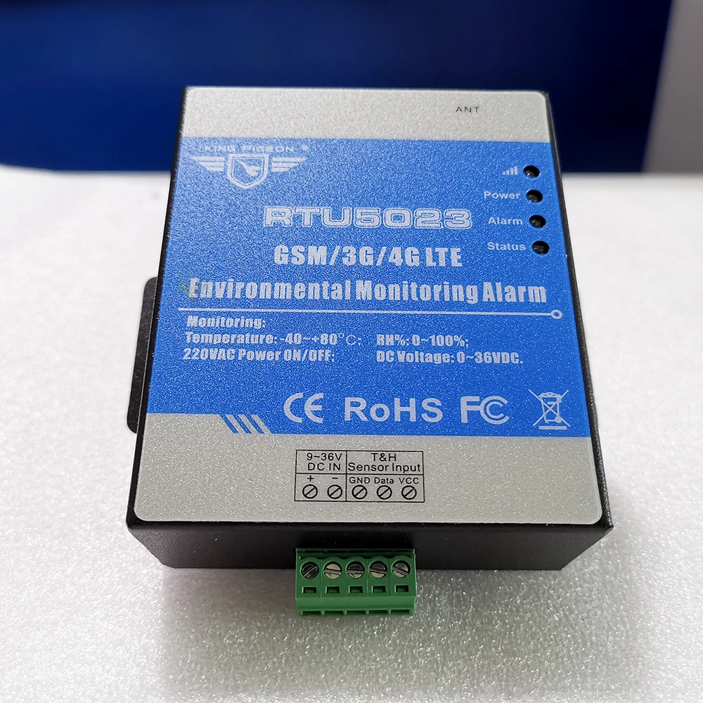 GSM 4G RTU Temperature Humidity Alarm Lost Alert Remote Monitor Support Timer Report APP Control RTU5023 with Temp Sensor