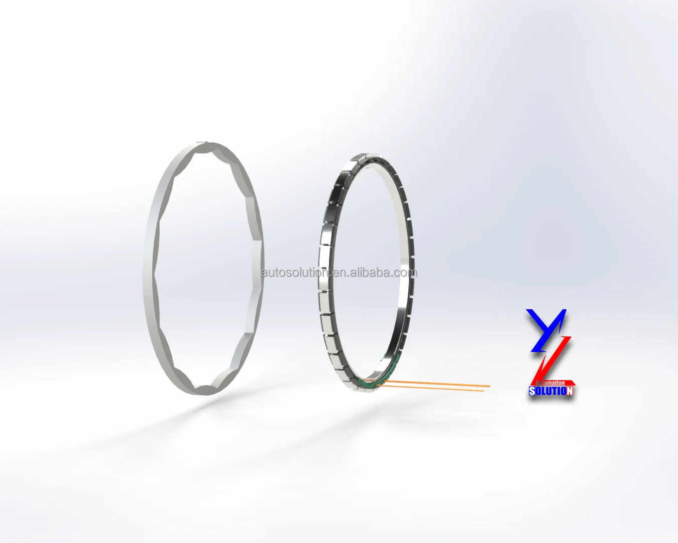 Axial Flux Motor, 297mm, passive, ABSOLUTE ENCODER - detail 4