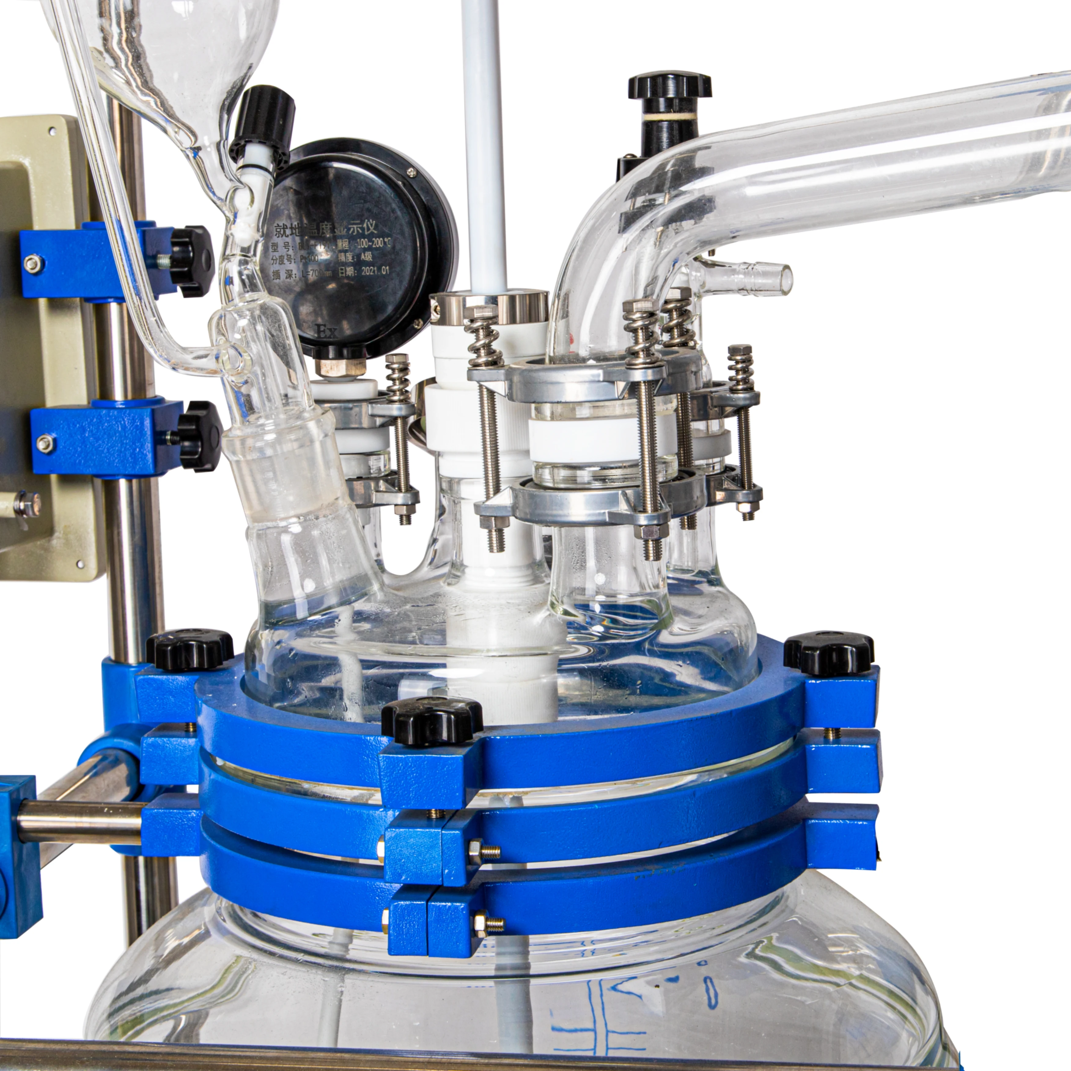 Реактор с непрерывным перемешиванием емкости 100 л/двухслойный реактор/реактор покрытием из стекла на