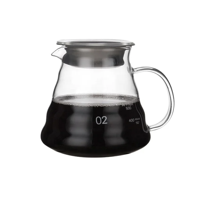 v60 Pour Over Carafe Drip Coffee Pot 300/500/700ml Glass Range
