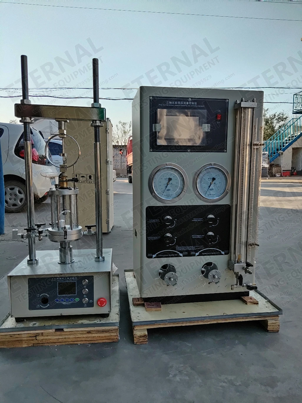 10kN Strain Controlled Bench Light Duty Triaxial Test Apparatus