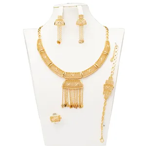 Jewelry Wholesale Thailand Dubai Jewelry Sets Gold Plated 18k Necklace Charms for Jewelry Making