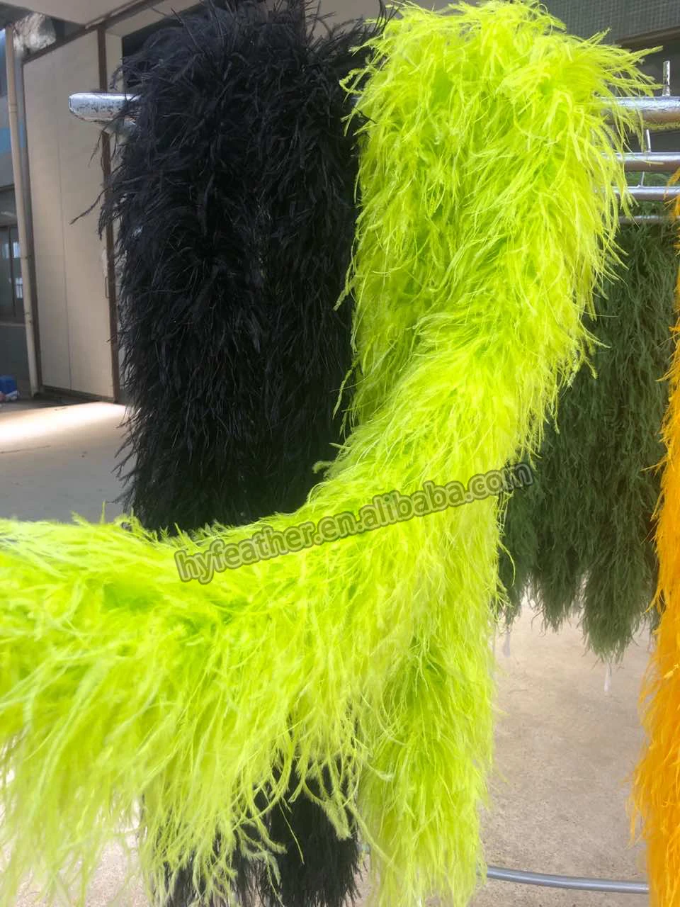 Factory Direct Ostrich Feather Boa Trimming 3 Colors High Quality