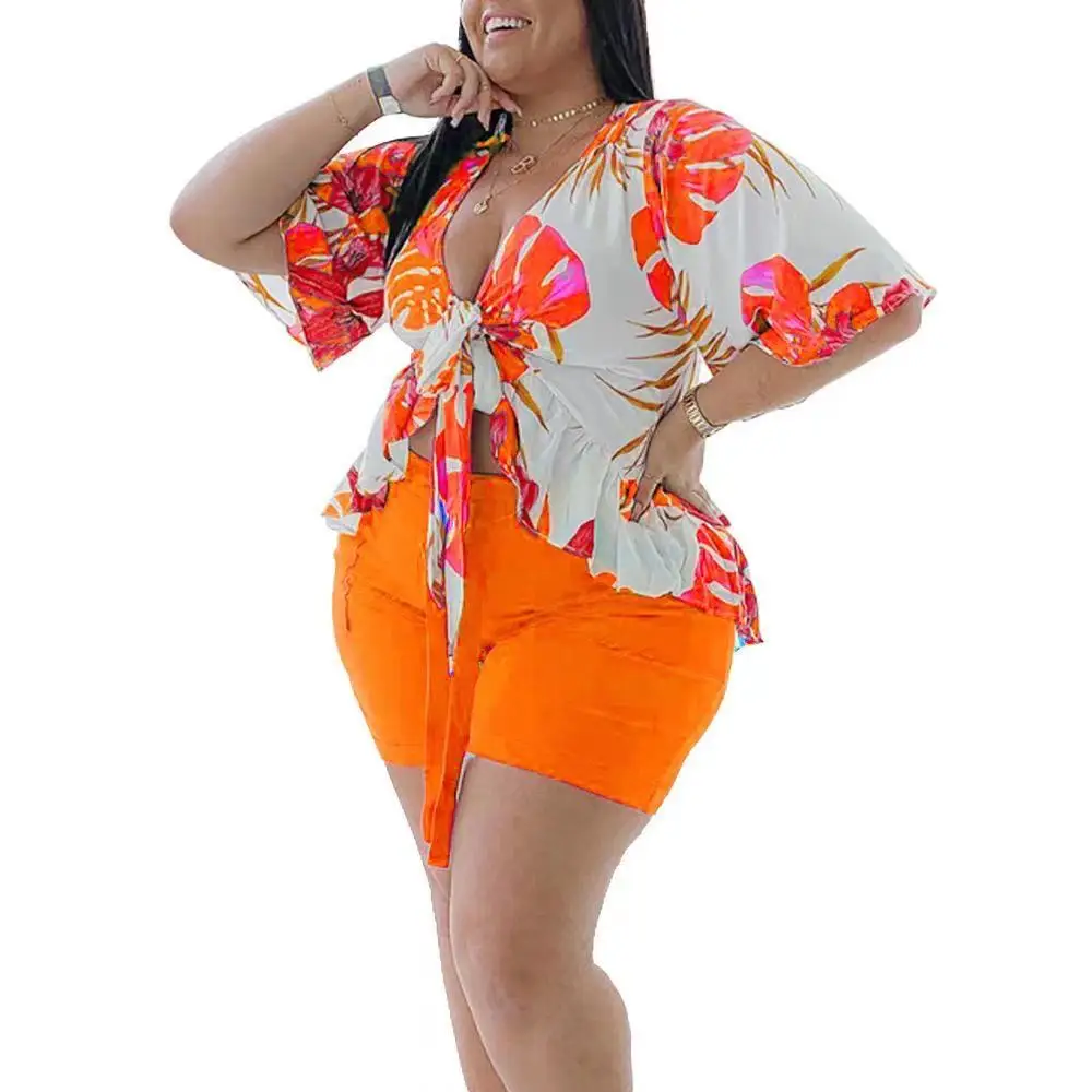 Plus Size Women Clothing Two Piece Set 4xl Summer Wholesale Dropshipping  Slip Hemtop Shorts Suit Casual Track 3xl 4xl 5xl 6xl - AliExpress