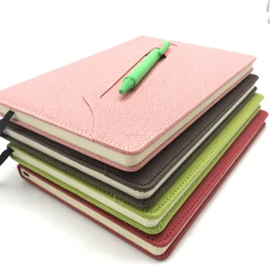 Custom Thermo PU Softcover Notebook with Pen Loop