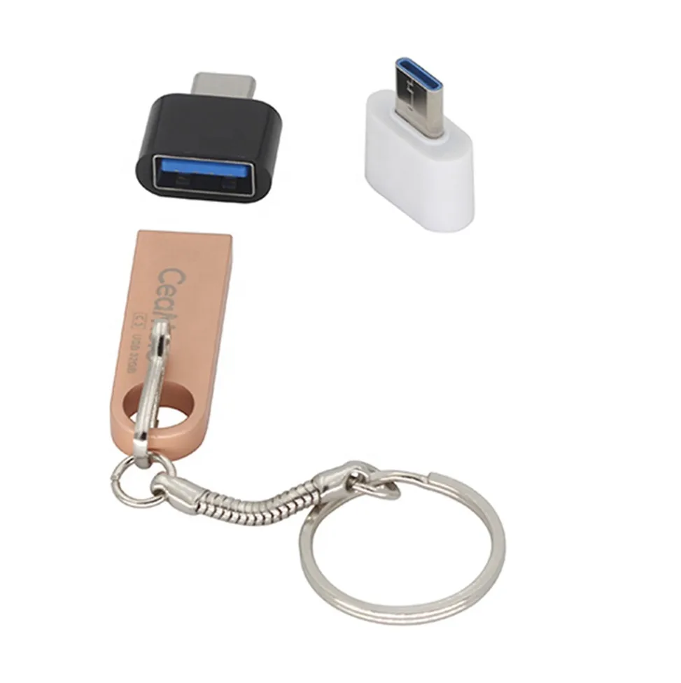 2 Pezzi Adattatore USB Tipo C A USB A 2.0 Femmina - Convertitore OTG Per Smartphone, Tablet, Laptop, Mouse E Tastiere - Nero, Alluminio