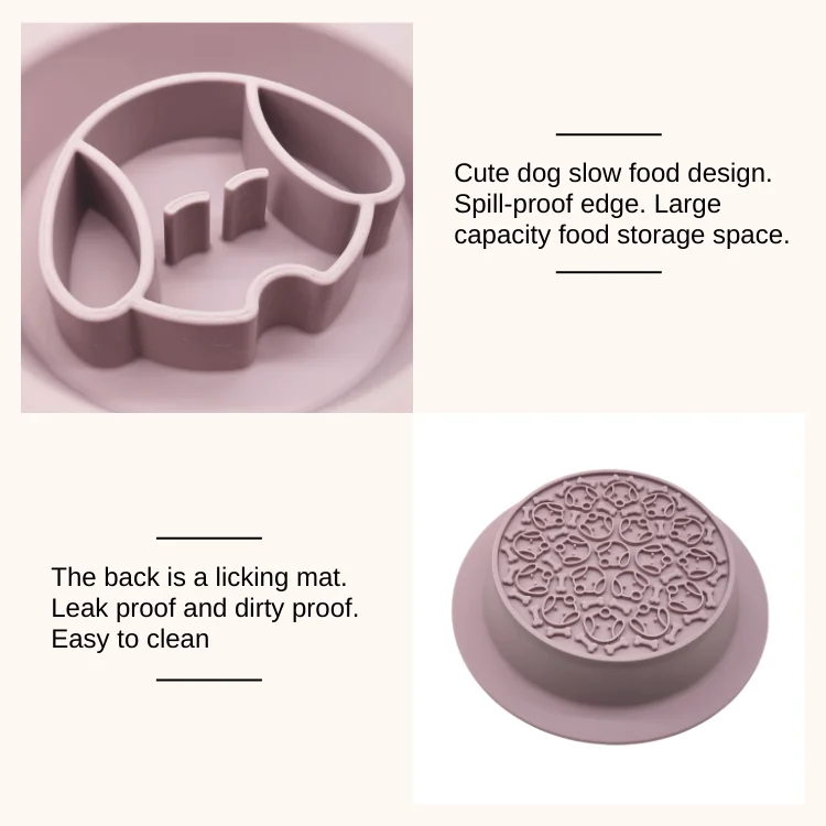 Нескользящая силиконовая миска для