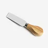 Wooden handle cheese square knife