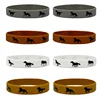 colorful Knight silicone wristbands, 8 per set