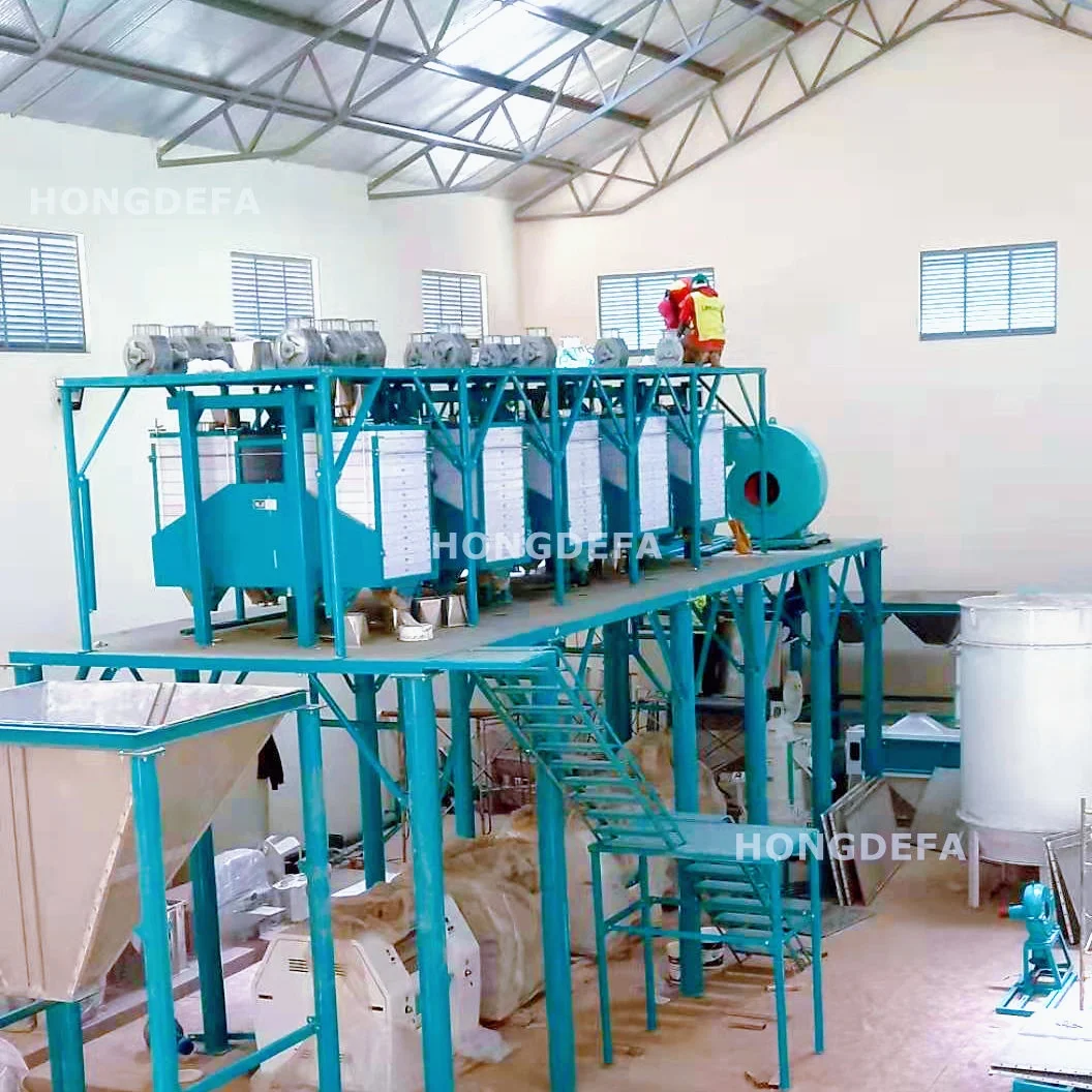 Maize Flour Milling Machine Flour Maiz Corn Mill Price with Branch Office in Uganda Zambia Ethiopia