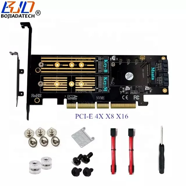 NGFF Msata to PCI-E 4X Converter Adapter Card