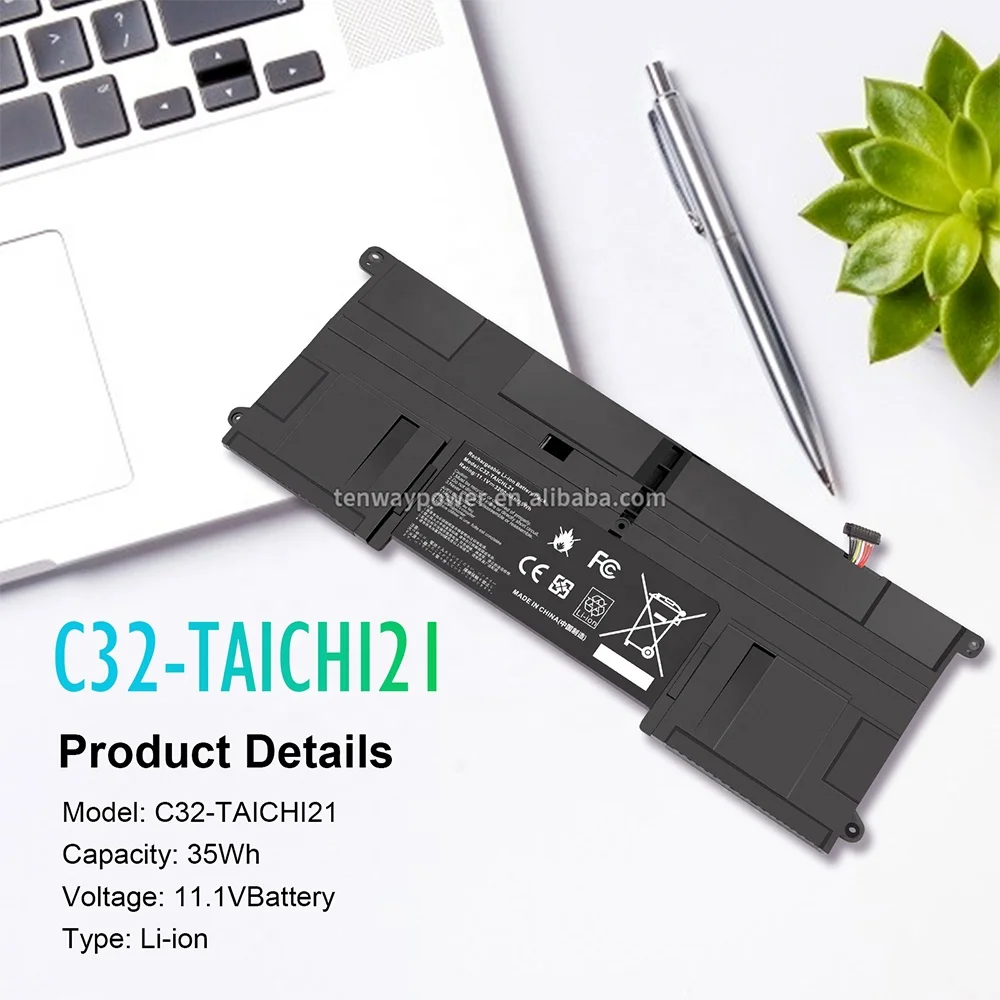 ASUS TAICHI21-3537（バッテリー：0%） Amazon.com: Hubei C32-TAICHI21 Laptop Battery Replacement