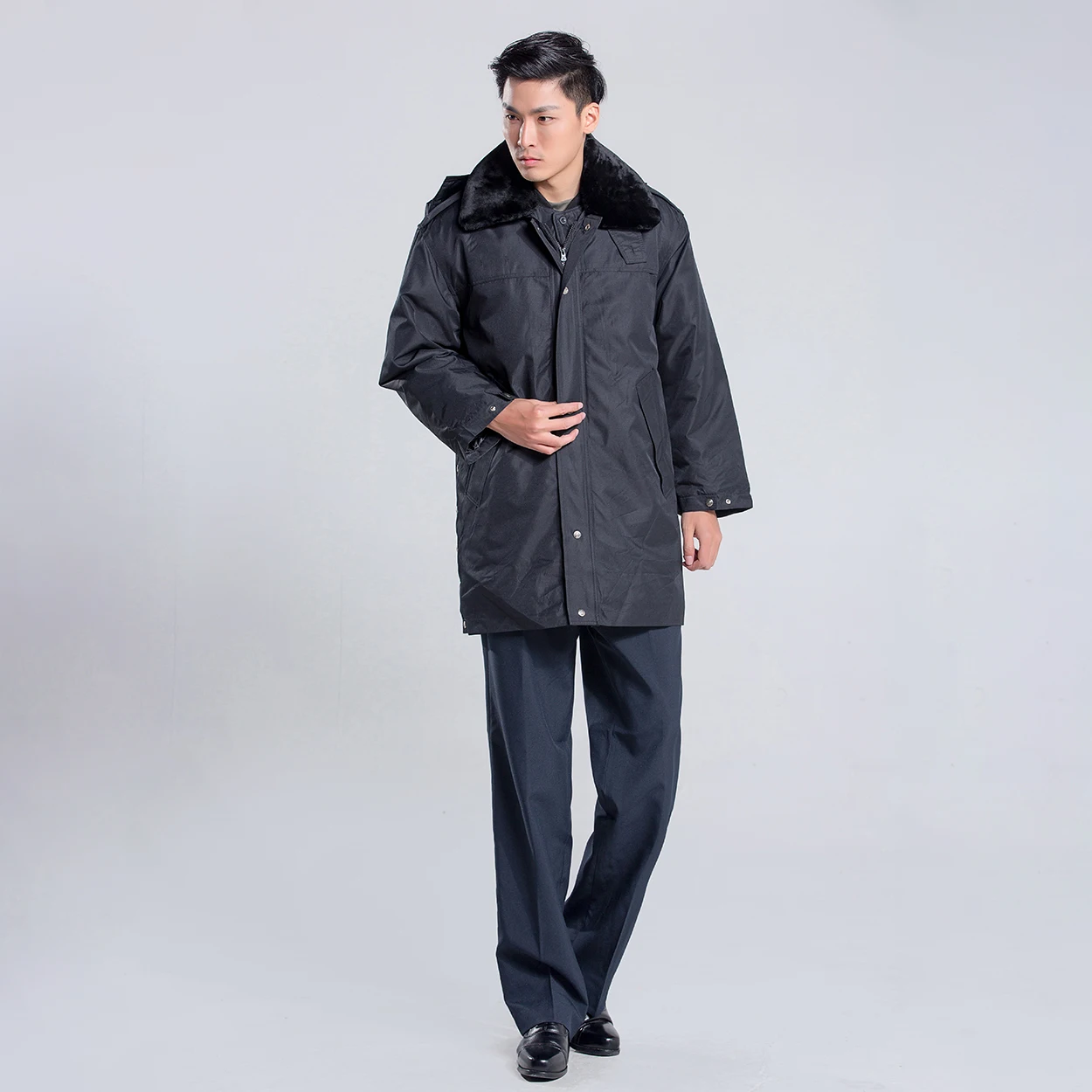 Мужская зимняя Защитная униформа, рабочая одежда для воротника, плотное пальто, зимняя куртка с подкладкой