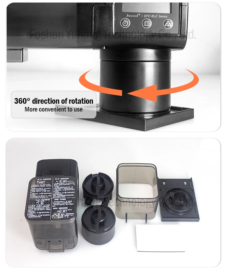Jebao&Jecod DFD Series 1000ml Eco-friendly Plastic Square Aquarium Automatic Bluetooth Smart IC Control Fish Living Room Box product detail 15