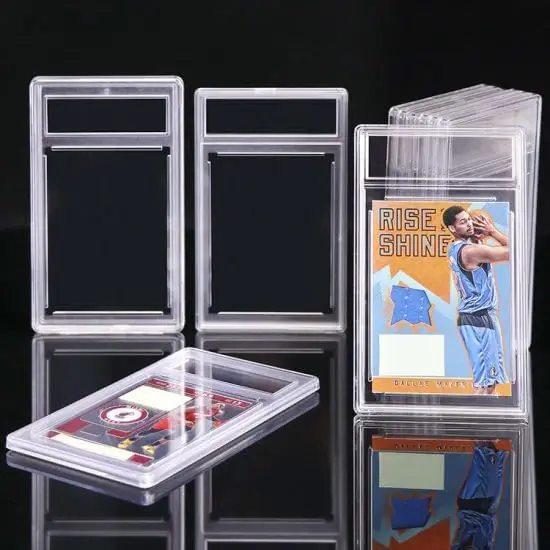 Plastic Sports Card Grading Slabs Case Stamp Display Slab For Trading