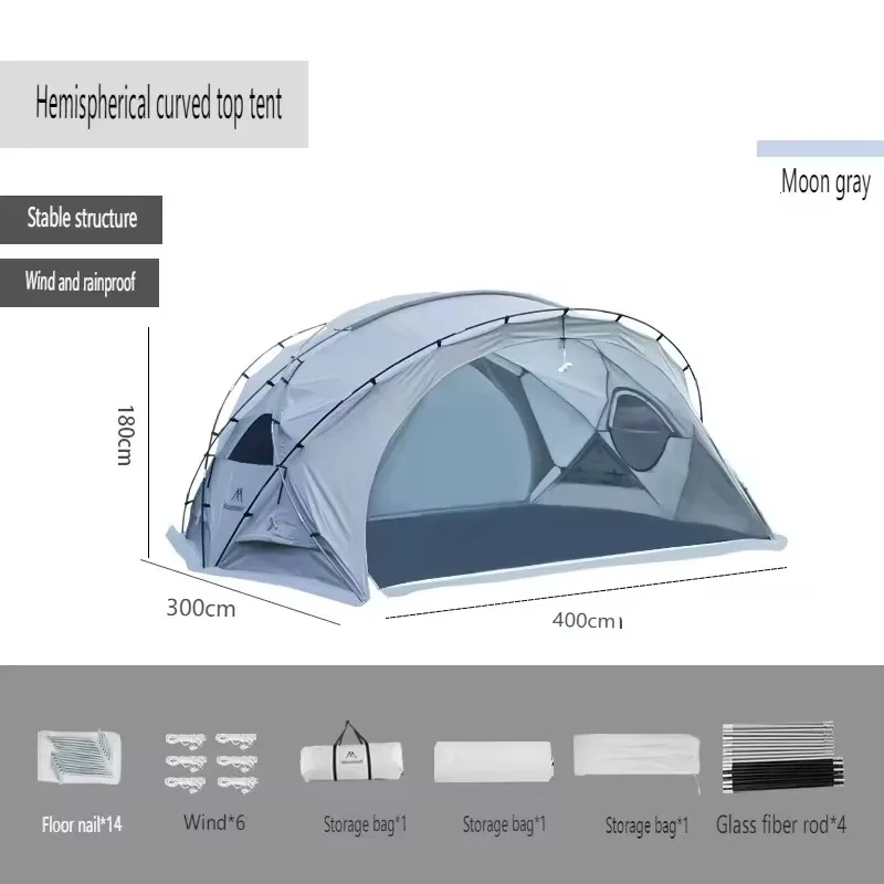 Half Dome Canopy Spherical Tent Outdoor Folding Dome Sun Protection  Waterproof Thickened Camping Tent