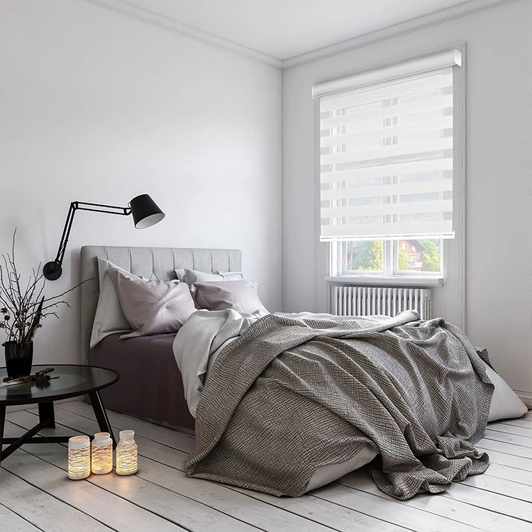 Hot Selling Horizontal Decorative Blinds Fancy Zebra Blinds Cordless For Living Room