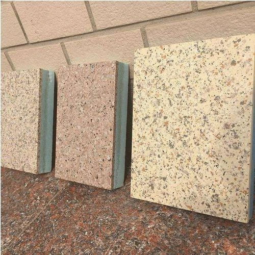 Exterior Wall Non-asbestos Insulated Fiber Cement Stone Rockwool ...