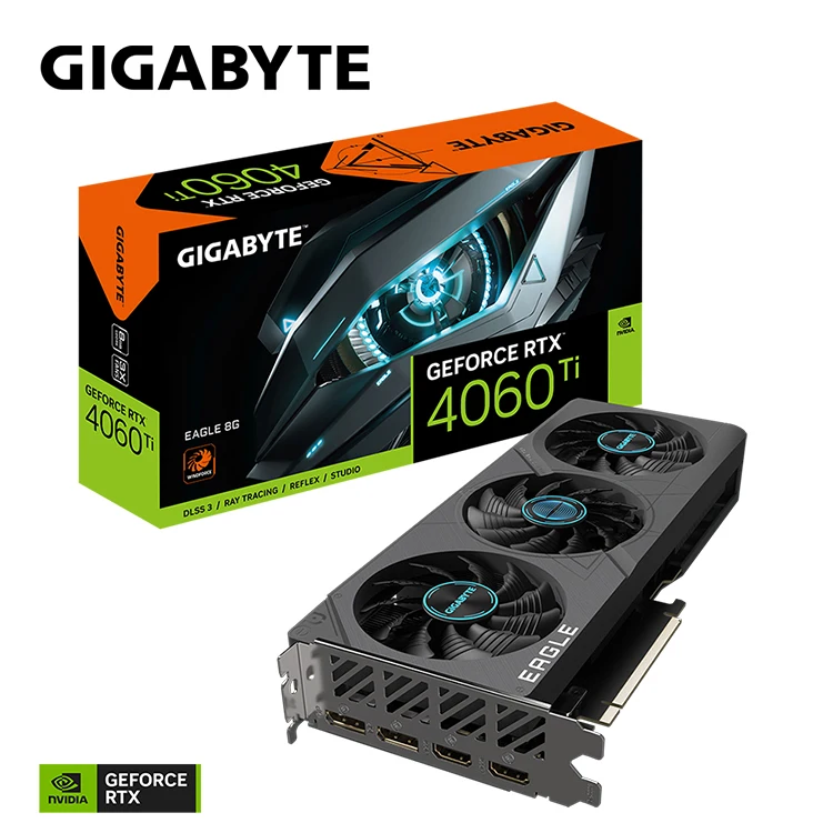 GIGABYTE GeForce RTX 4060 Ti EAGLE 8G中古グラフィックスカード、8GB 