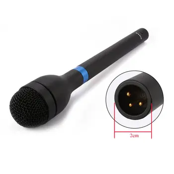 BY-HM100 Omni-Directional Handheld Dynamic Microphone for ENG Wireless Interview Microphone Recording detail image