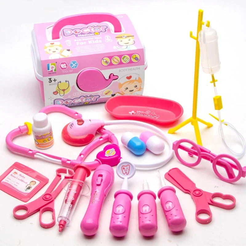 Детский Забавный Электрический докторский набор для ролевых игр контейнер лекарств с кроликом игрушка врачей медицинский инструмент упаковочной коробкой