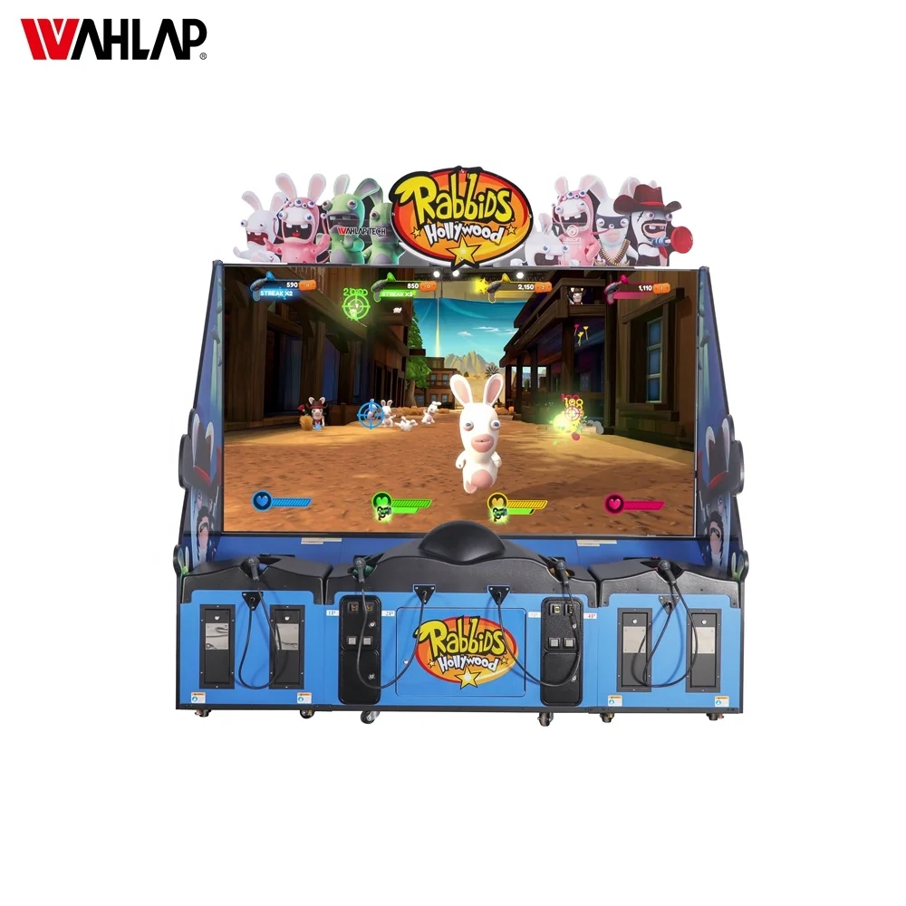 Source Indoor coin machine shooting arcade game World famous IP rabbit hollywood shooting game machine for 3 players on m.alibaba