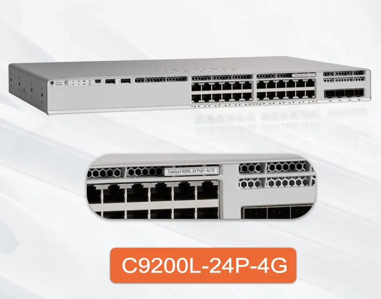 C9200L-24P-4G-A New 9200 Series 24 Port PoE+ Network Switch with 4x1G ...