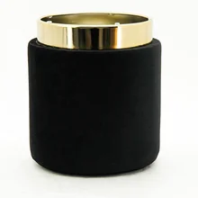 HStex Bedroom Velvet Round Golden Tufted Pouf Designer Ottoman with Gold Base Wholesale Dressing Room Stool