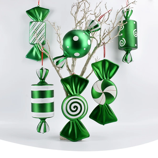 Outdoor  Indoor Shopping Mall Large Hanging Candy Christmas Decoration
