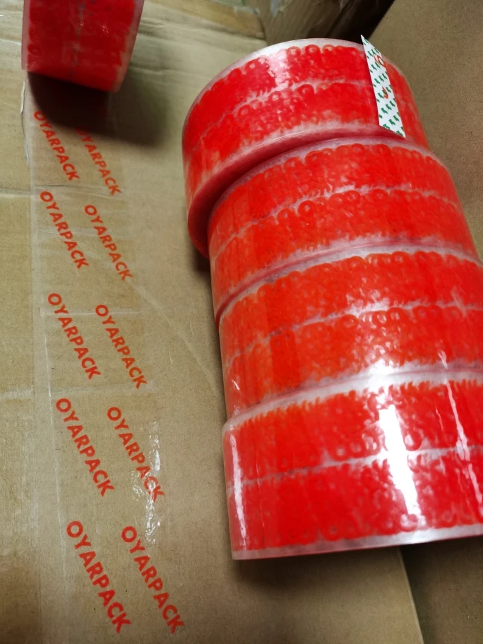 Mailing Box Packaging Tape Custom Logo Printed Clear Plastic Adhesive
