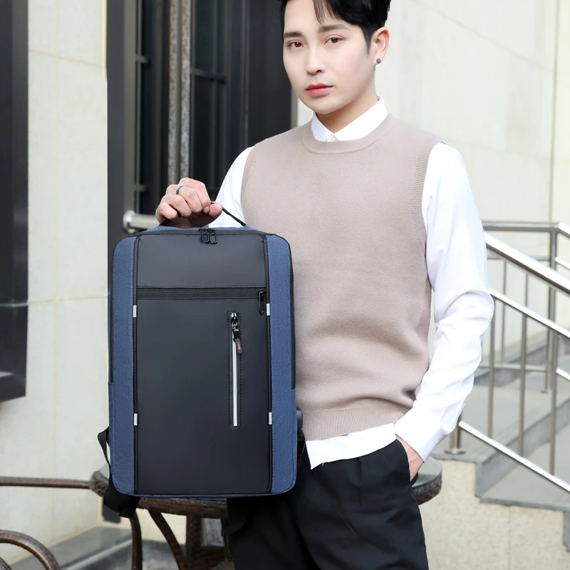 Ergonomics Nylon Laptop Backpacks School Bags Nylon Oxford Unisex