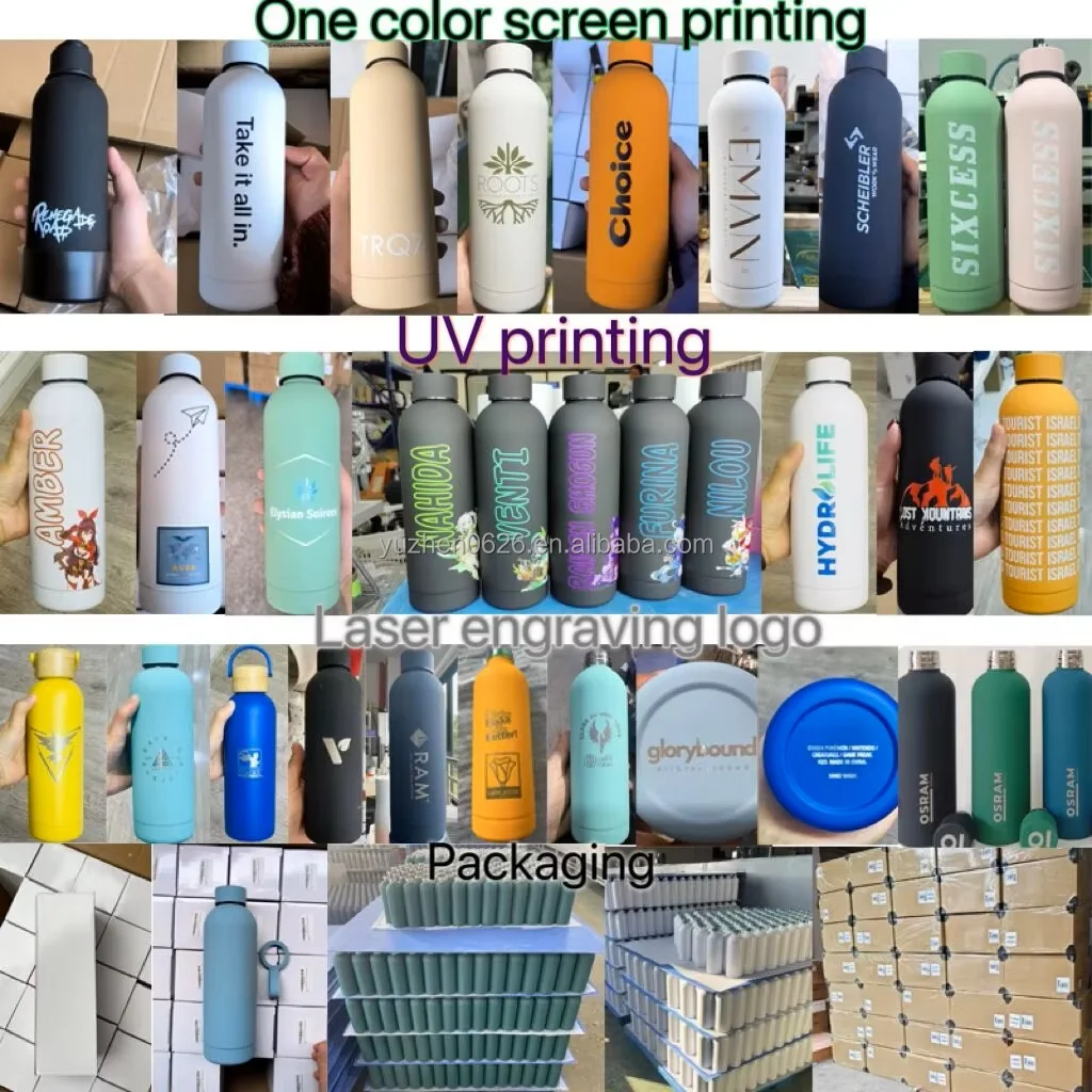 Custom Logo Waterbottle - 500ml Stainless Steel Vacuum Flask