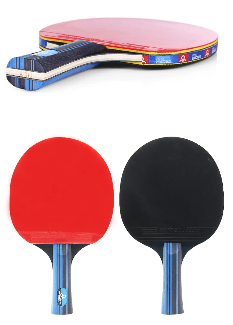 Boli A Pair Custom Professional Ping Pong Bat Set 3 Star Table Tennis ...