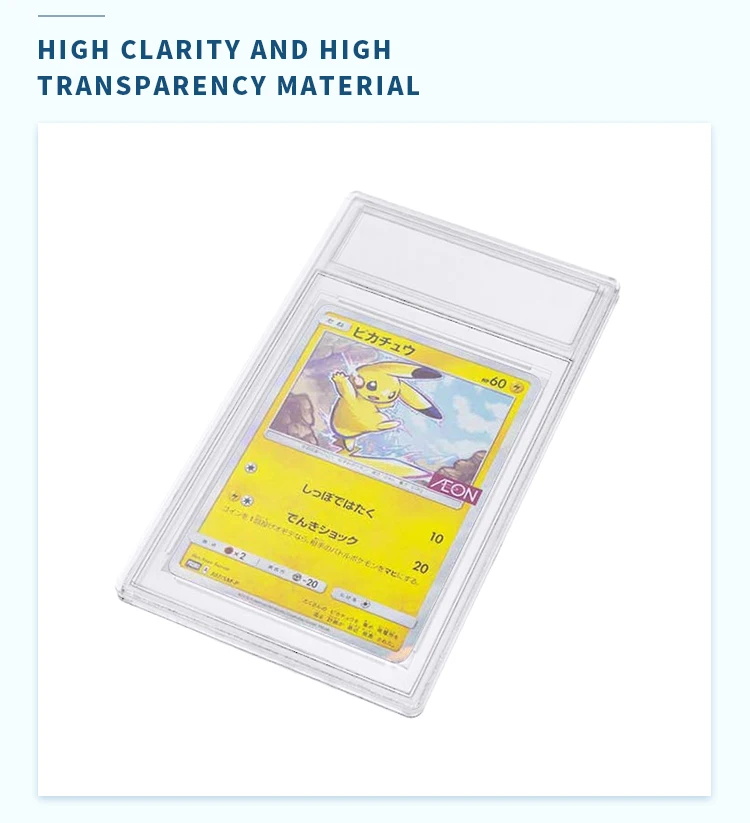 110x75x6mm Psa Slab Pokemon Cards Display Holder Acrylic Yugioh Cards