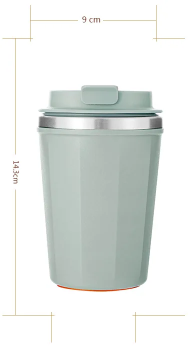 380ml 510ml Anti Fall Coffe Magic Vacuum Thermal Suction Coffee Bottom Cup Mug with Stainless Cup Tumbler for Steel Office