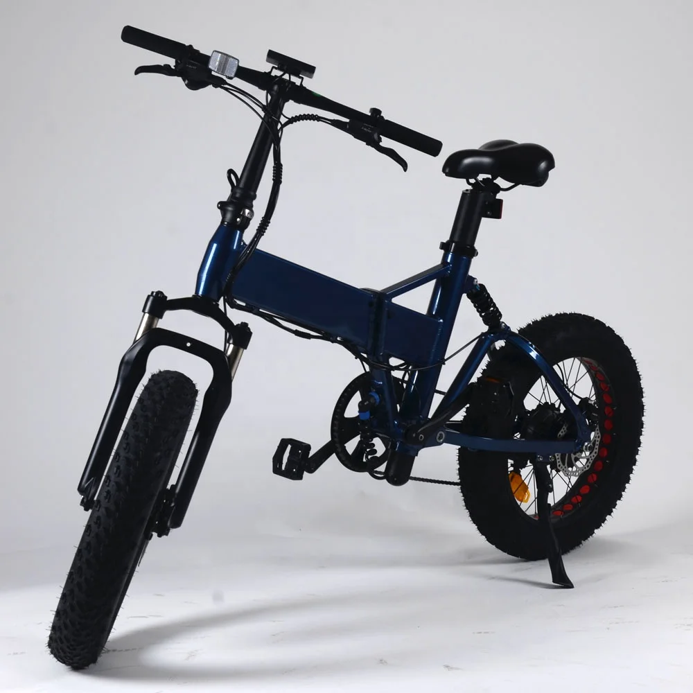 AWD Shimrno Kit Electric Fat Bike Powerful Brushless Motor 7 Speeds Aluminum Alloy Frame Folding Design Lithium Battery Power