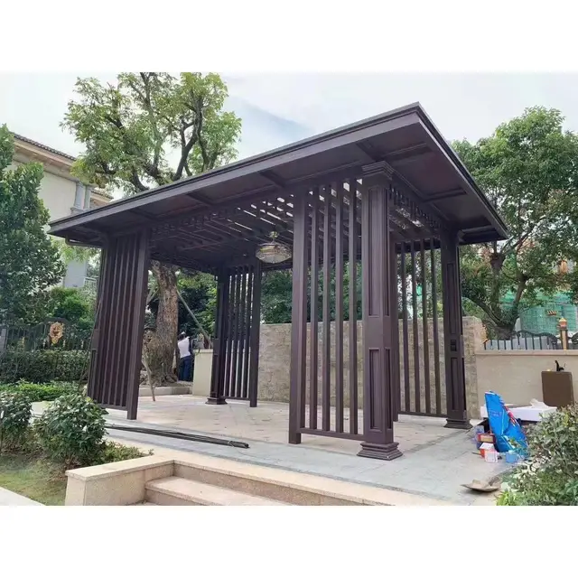 Top Quality Chinese Garden Pavilion Aluminium Gazebo Outdoor aluminum alloy Pergola