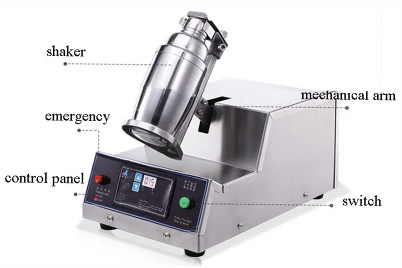 Digital Control Horizontal Bubble Boba Milk Tea Shaker,Auto Milk Tea ...