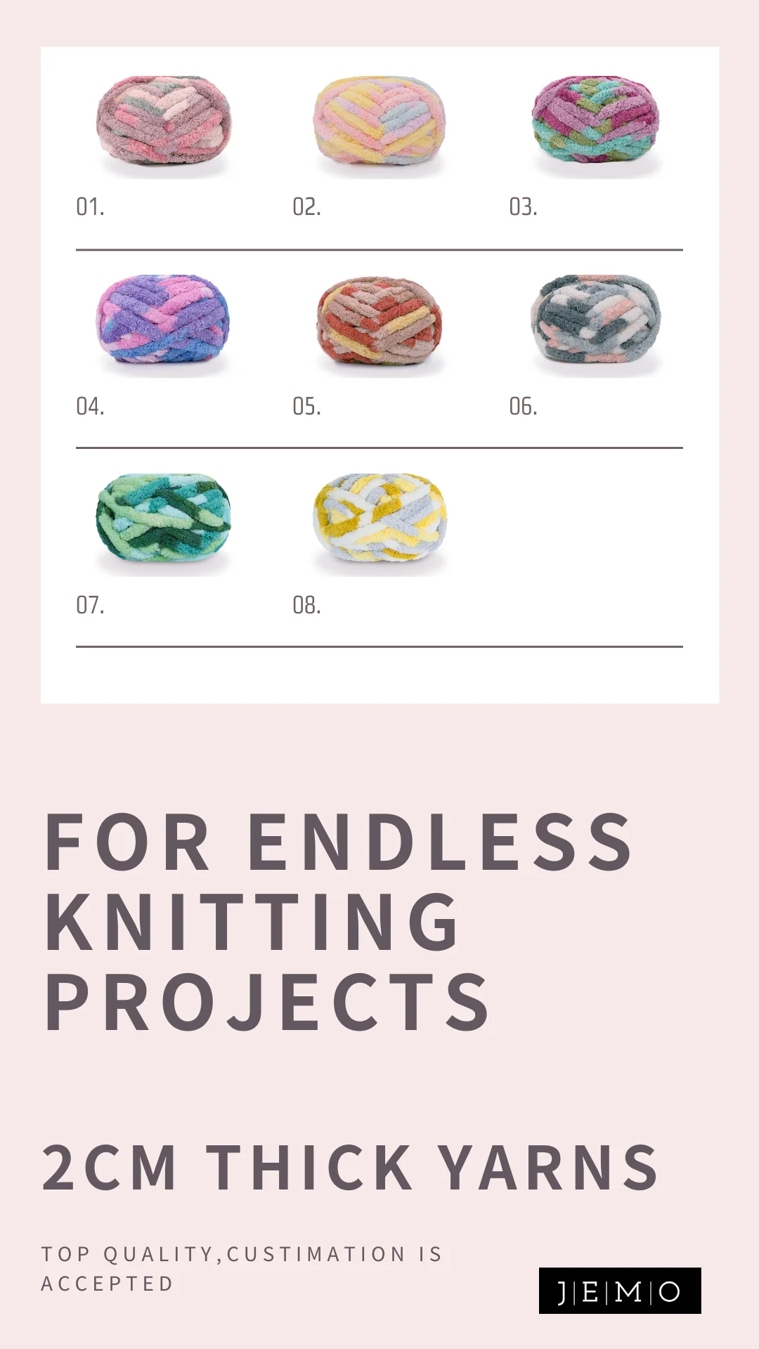 Wholesale Thick Super Chunk Yarn Hand Knitting Chenille Chunky Yarn For