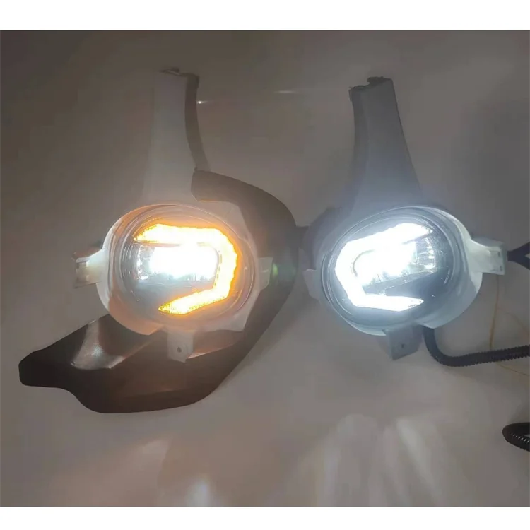 High Quality LED Daytime Running Lights for Toyota Hilux Vigo 2005 2006 2007 Daylight DRL Fog Lights Driving Lamps