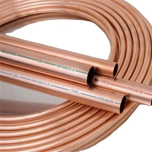 1/4 5/8 inch type K L M air conditioner pancake coil copper tubing 6.35*0.7mm copper tube air conditioning copper pipe