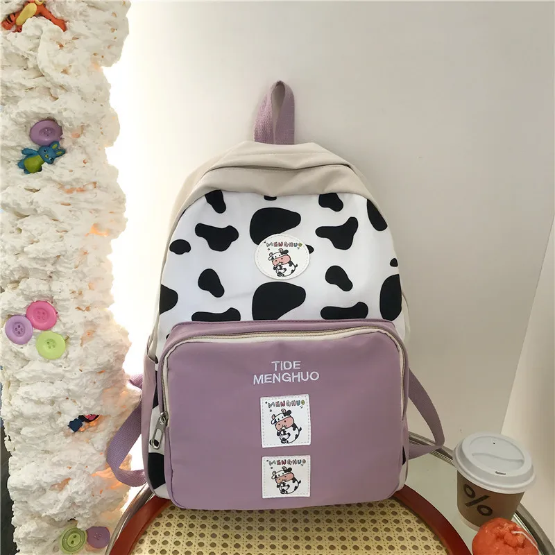 Cute Cow Print Backpack - Buy Cute 