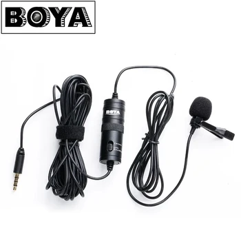 BOYA BY-M1 Microphone Original Recording Lavalier Lapel Microphone Video Mic for Youtube Video Record Mic for iPhone 15Pro Max product image