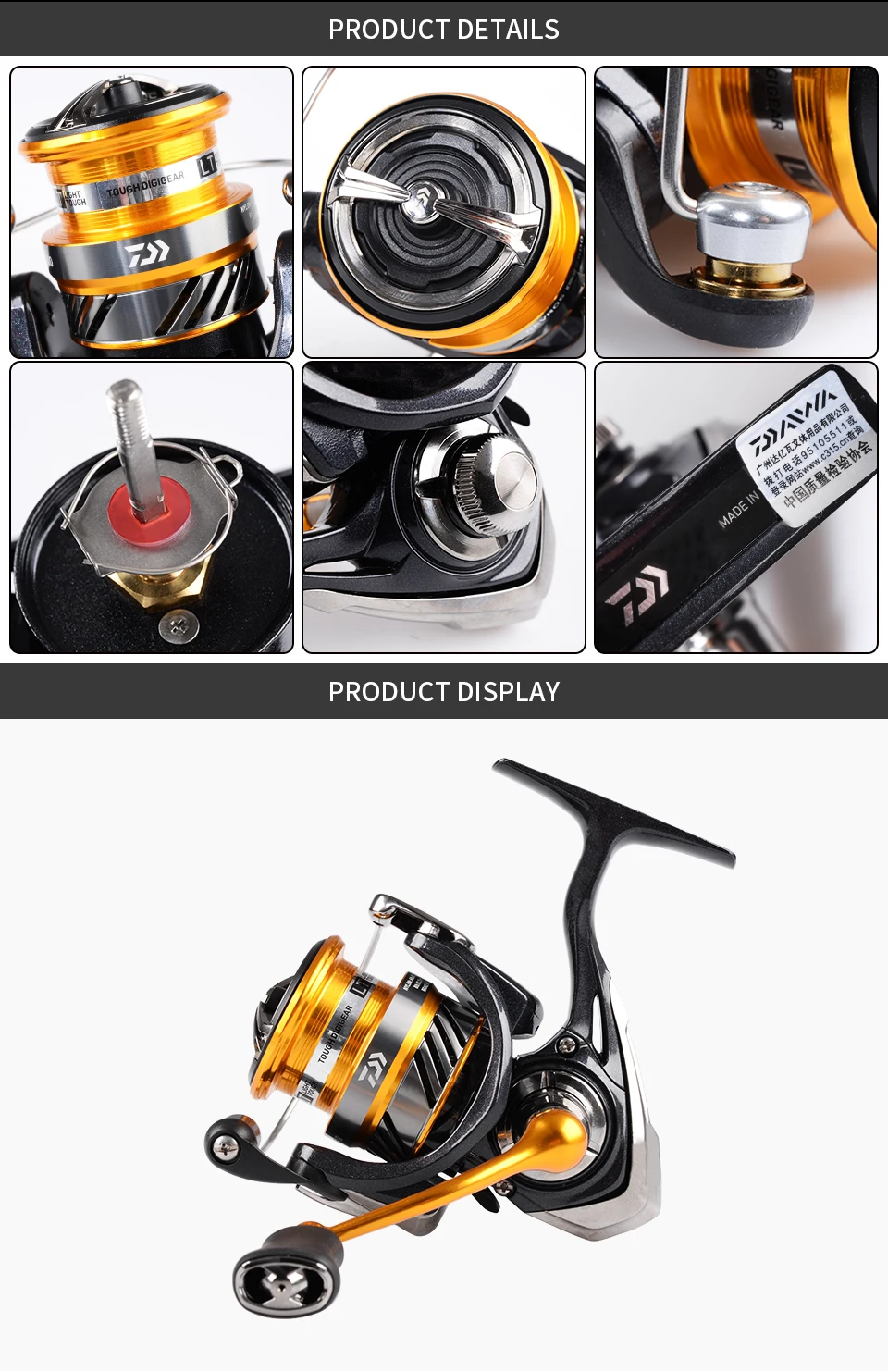 2019 Daiwa High Speed Ratio Revros Lt Carbon Drag Spinning Fishing ...